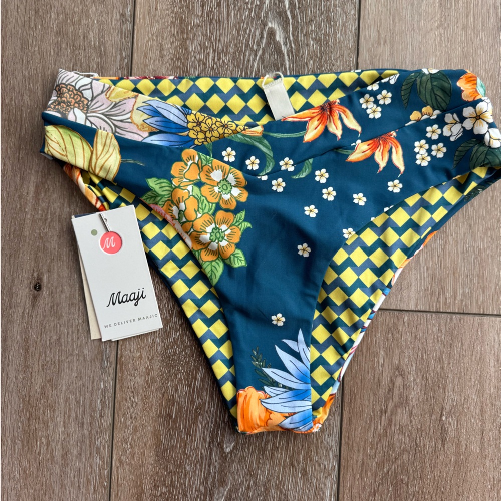 Maaji Floral Reversible Bikini Bottom